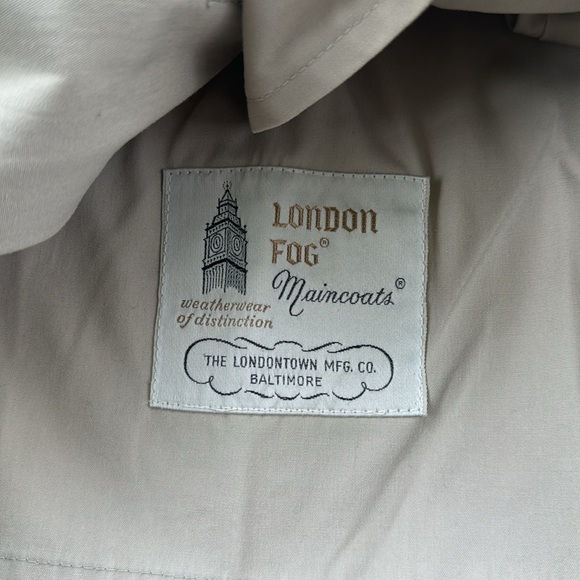 Vintage Men’s London Fog Trench Coat Tan 18 - Picture 3 of 9